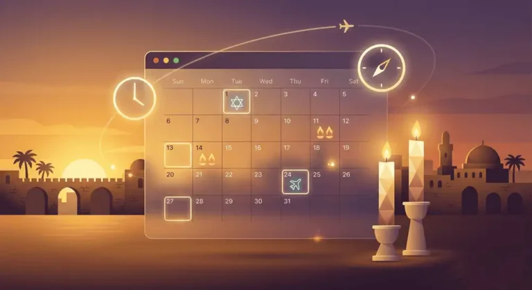 Shabbat & Holidays Times in Israel